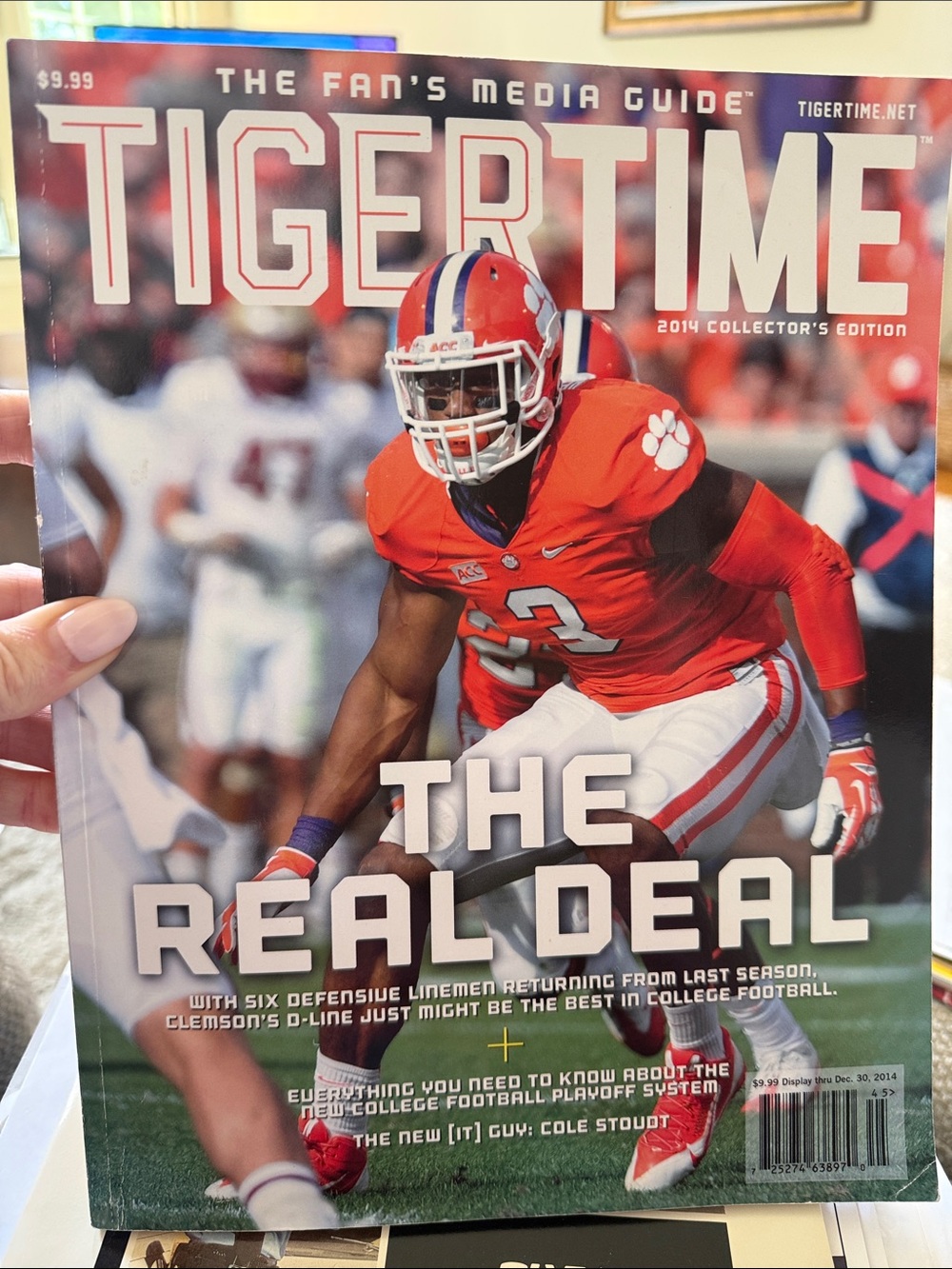 TIGERTIME 2014 collectors, edition Magazine Featuring Clemson Football in Orange